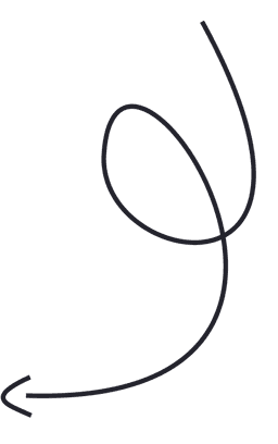 Decorative arrow pointing to demo