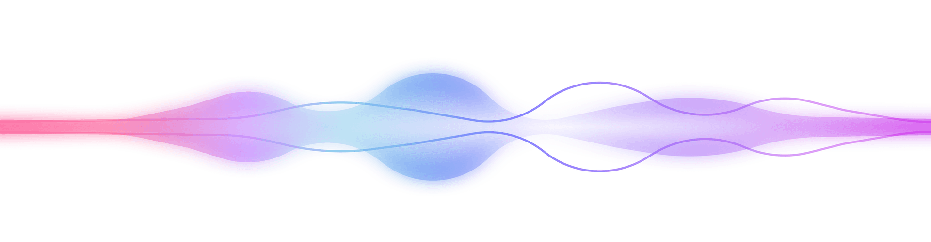 Voice wave visualization showing AI agent speaking