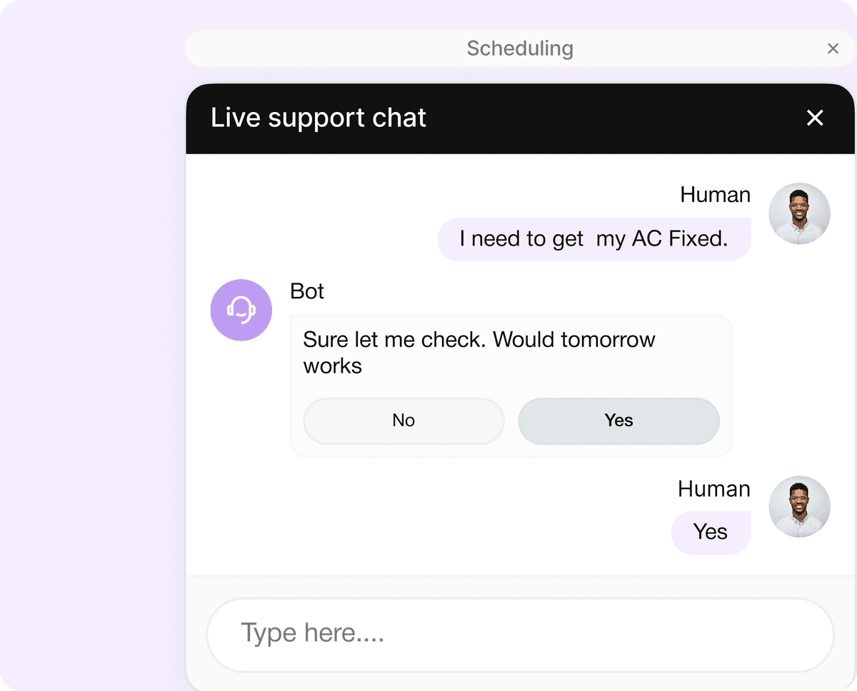 Seamless System Integration & Booking - visual demonstration of AI workflow step
