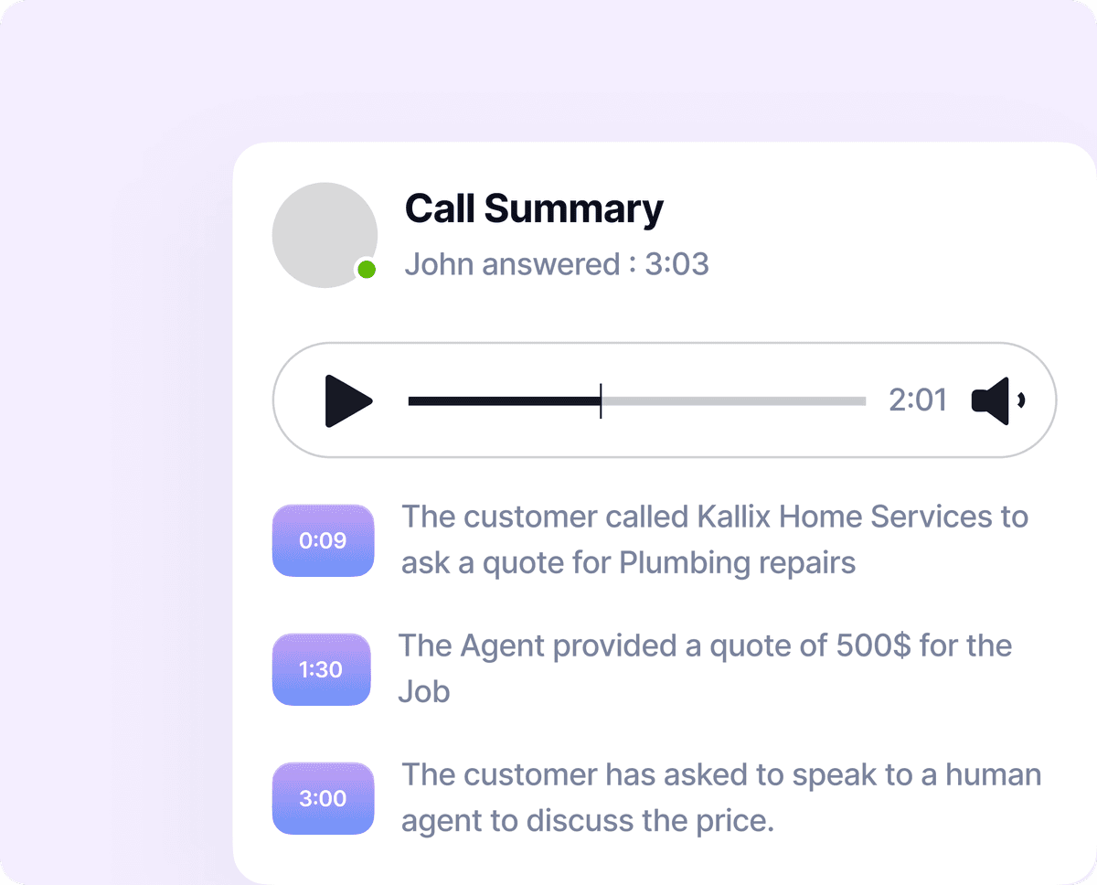 Smart Human Handoff - visual demonstration of AI workflow step