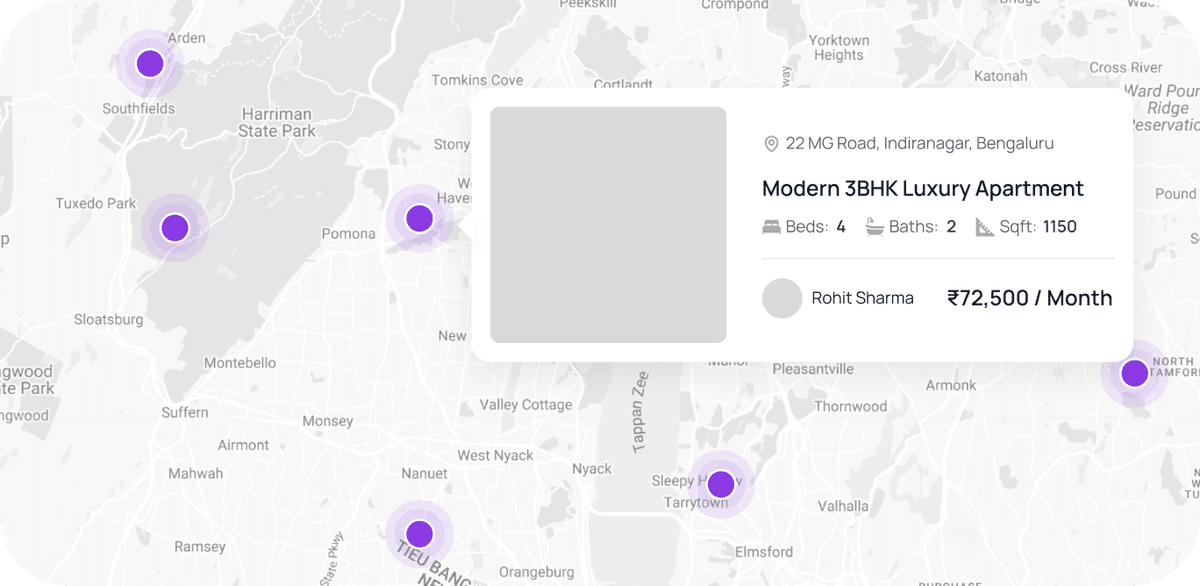 Instant access to property information dashboard interface